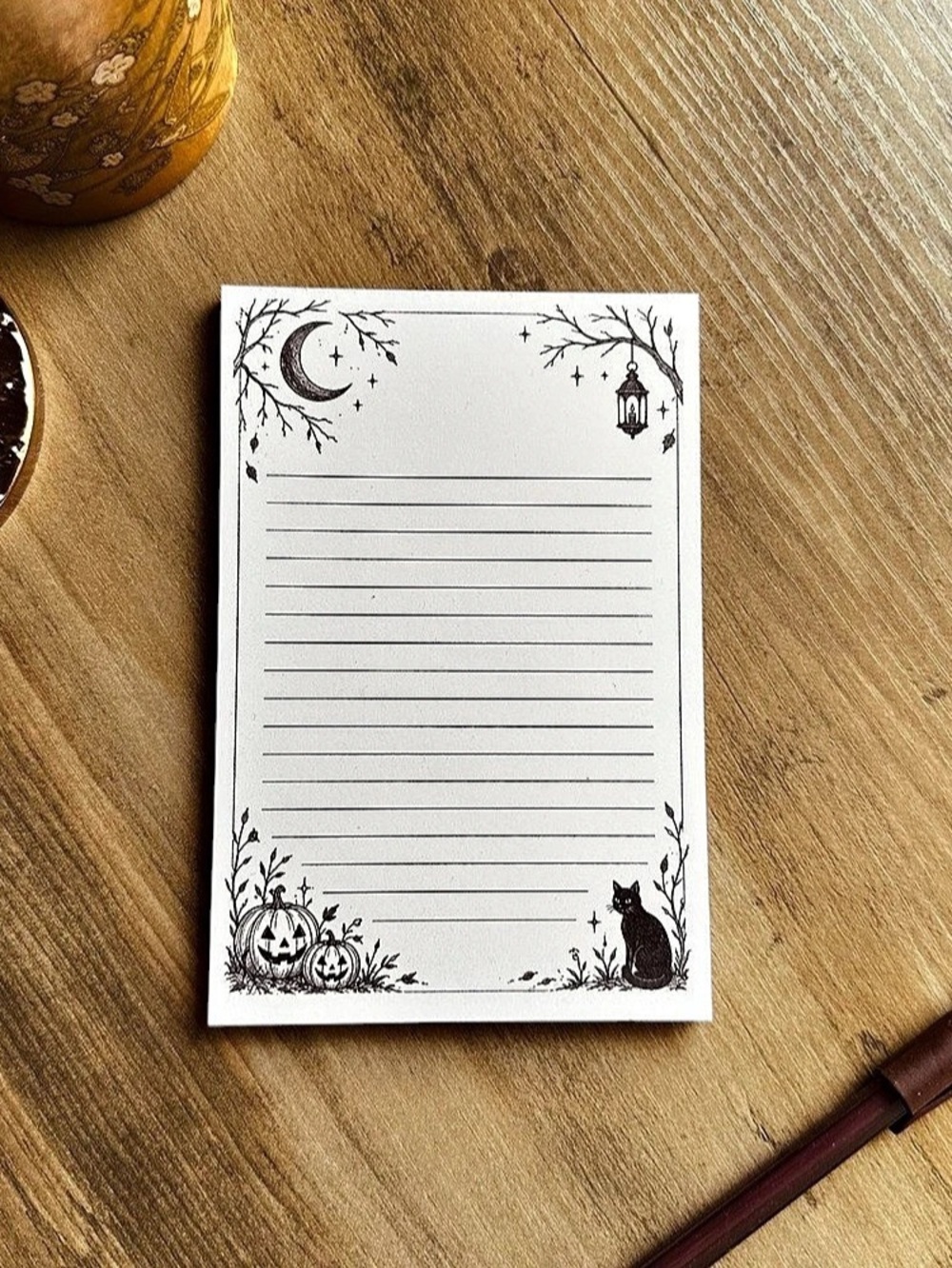 Handmade Halloween 4x6 Notepad